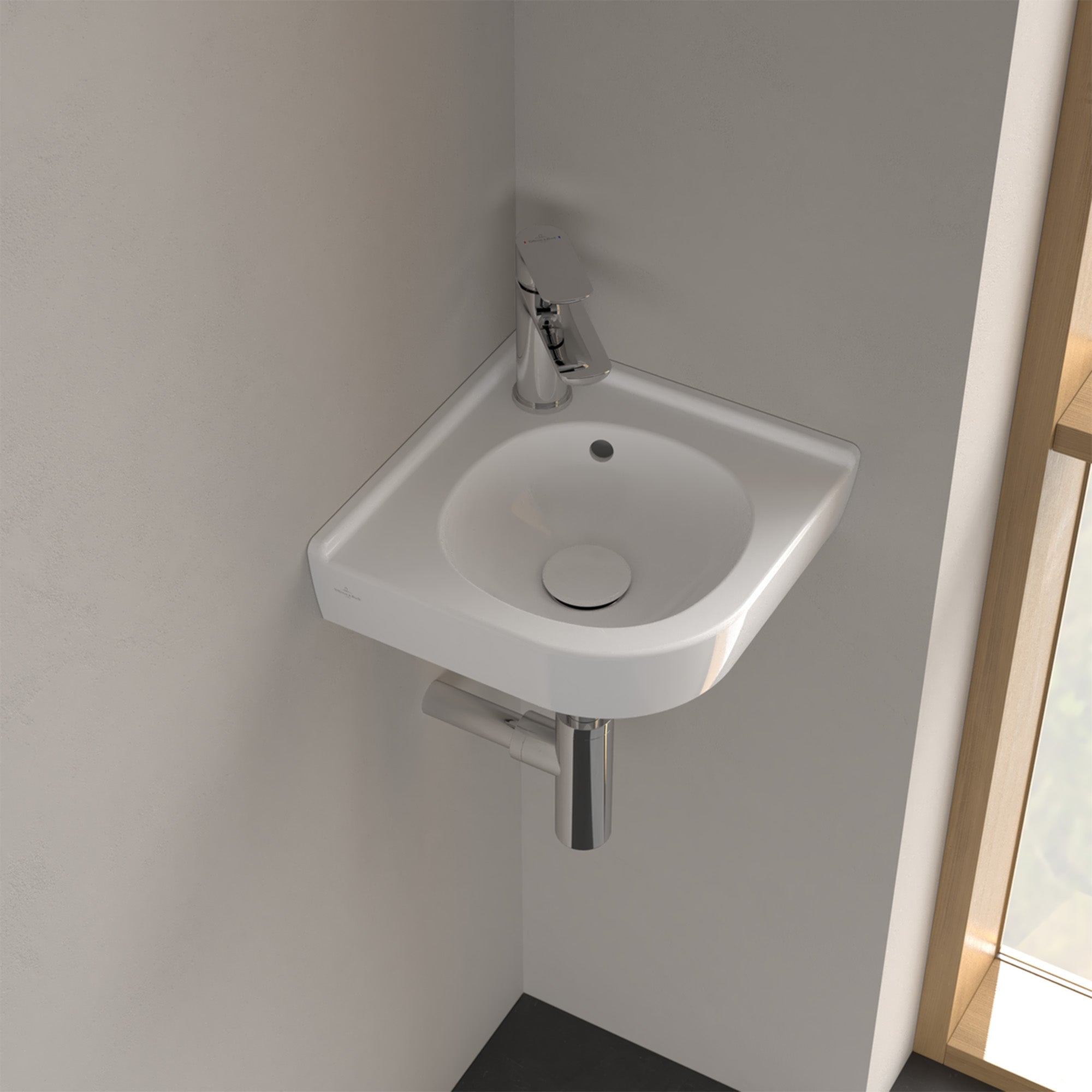Villeroy & Boch O.novo Corner Handwash Basin - 400 x 320 x 145 mm
