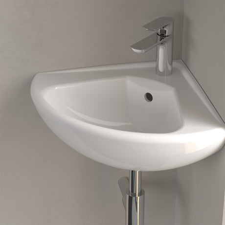 Villeroy & Boch O.novo Corner Handwash Basin Compact - 415 x 415 x 195mm