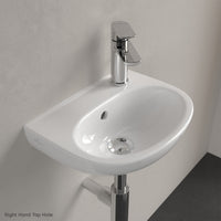Villeroy & Boch O.novo Handwash Basin - 360 x 275 x 145mm - Left/Right Tap Hole Options
