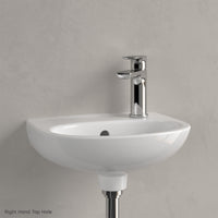 Villeroy & Boch O.novo Handwash Basin - 360 x 275 x 145mm - Left/Right Tap Hole Options