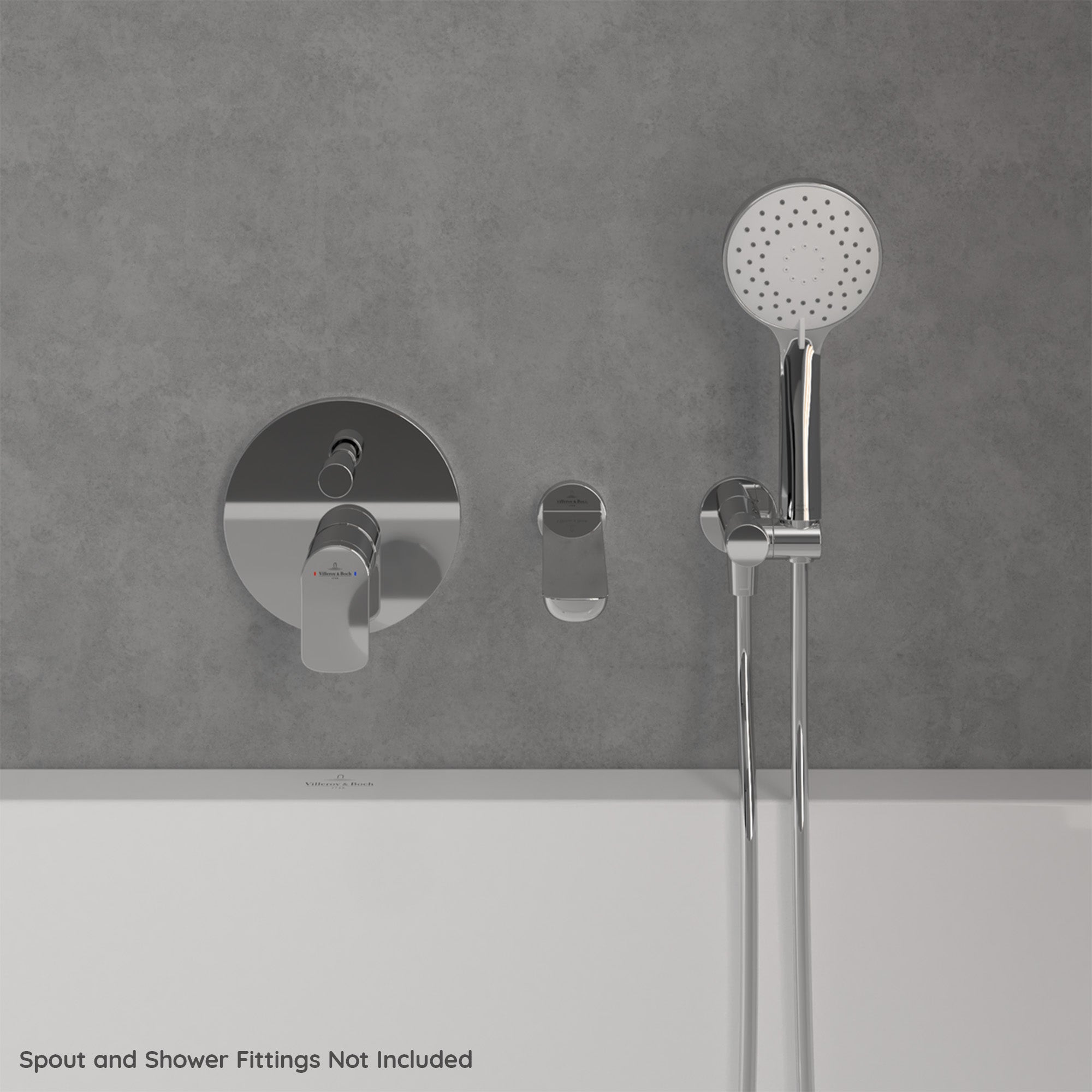 Villeroy & Boch O.novo Start Bath and Shower Mixer Single Lever - Wall Mounted