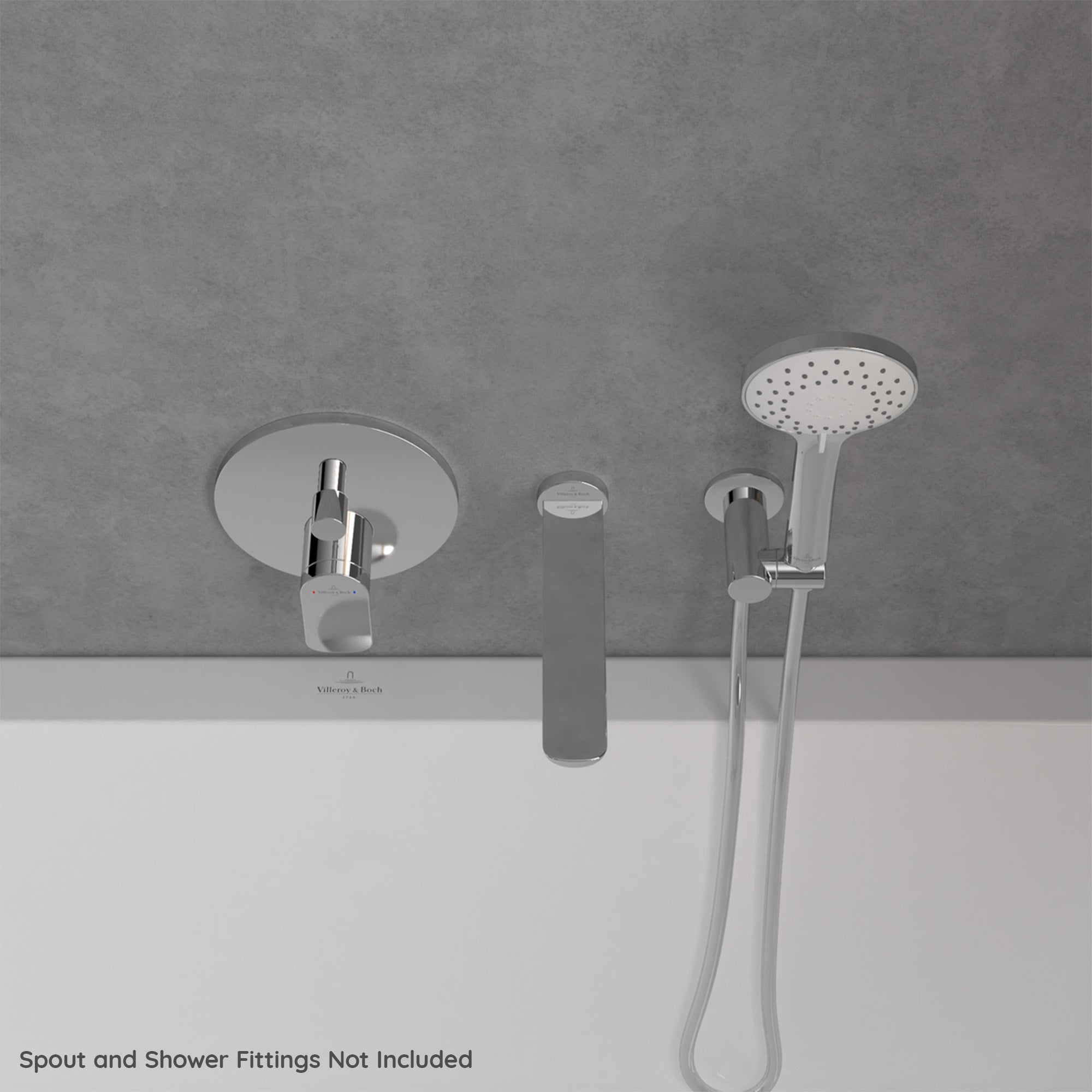 Villeroy & Boch O.novo Start Bath and Shower Mixer Single Lever - Wall Mounted