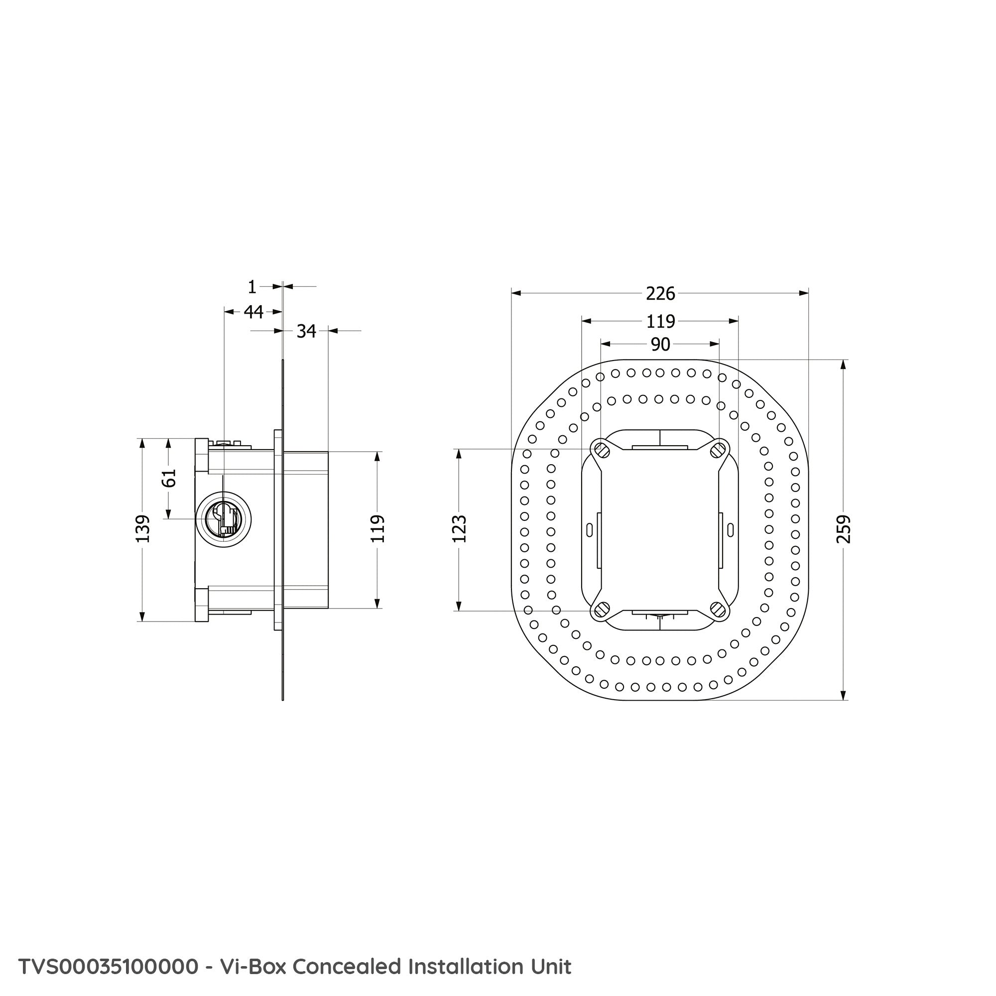 Villeroy & Boch O.novo Start Bath and Shower Mixer Single Lever - Wall Mounted