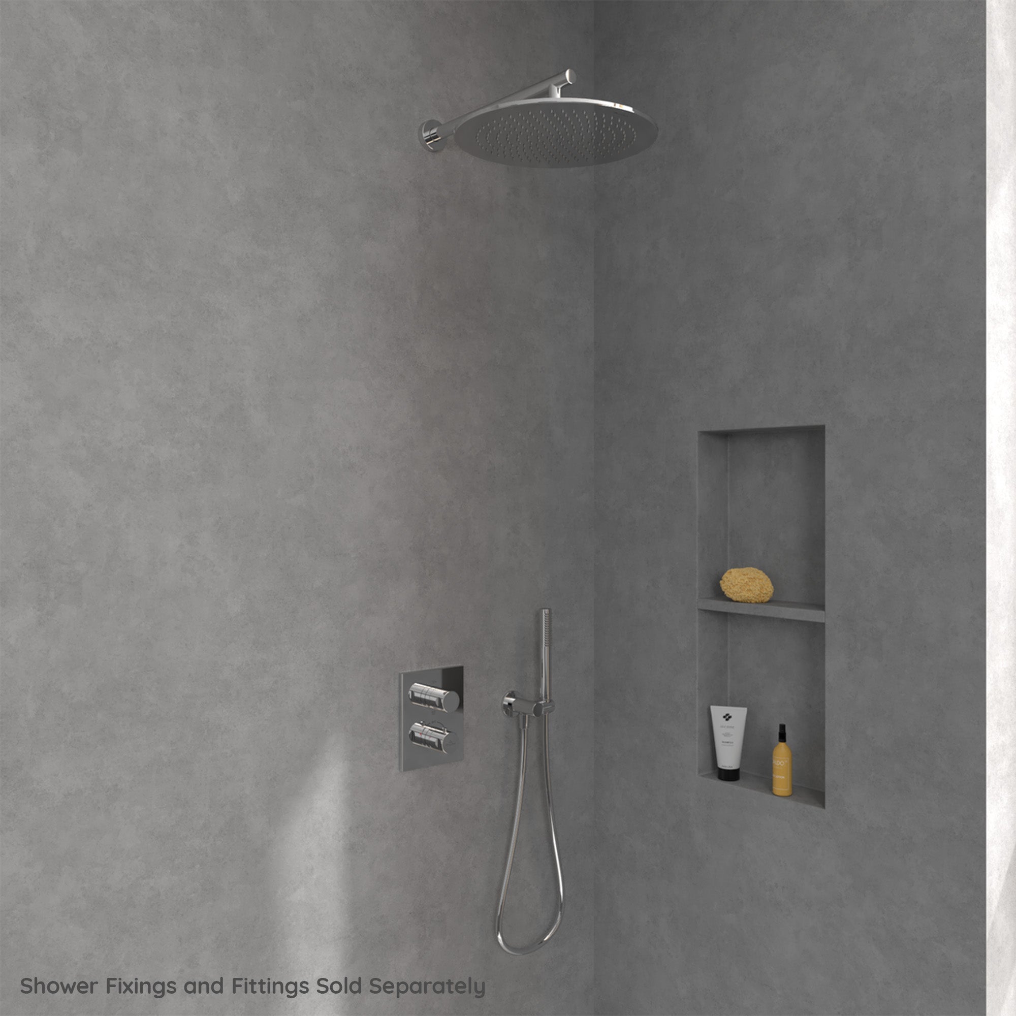 Villeroy & Boch Universal Taps & Fittings Concealed Thermostat with Three-Way Volume Control