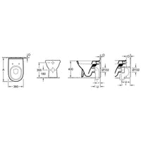 Villeroy & Boch O.novo Washdown Toilet - Floor Standing - White Alpin