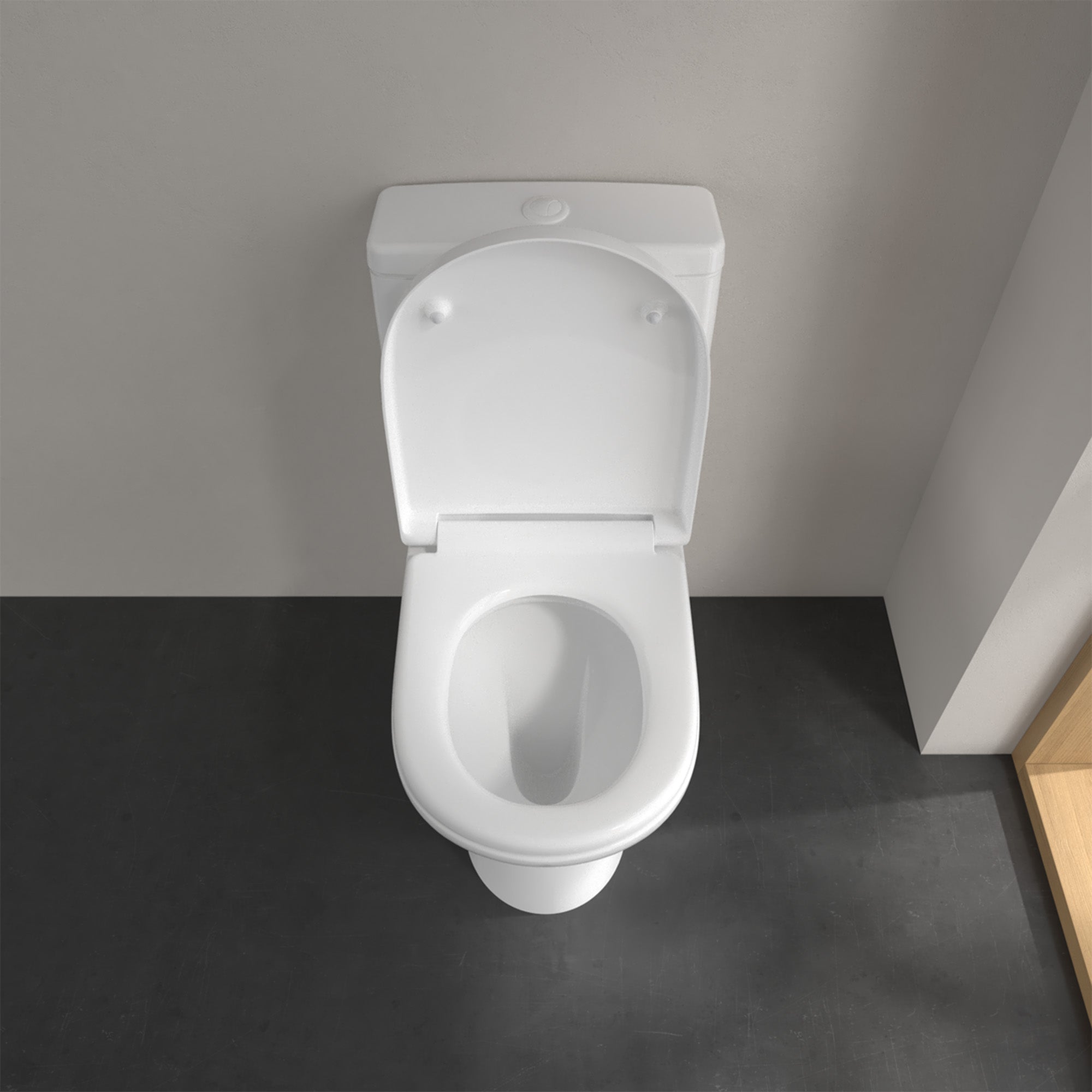 Villeroy & Boch O.novo Washdown Toilet - Close Coupled - White Alpin