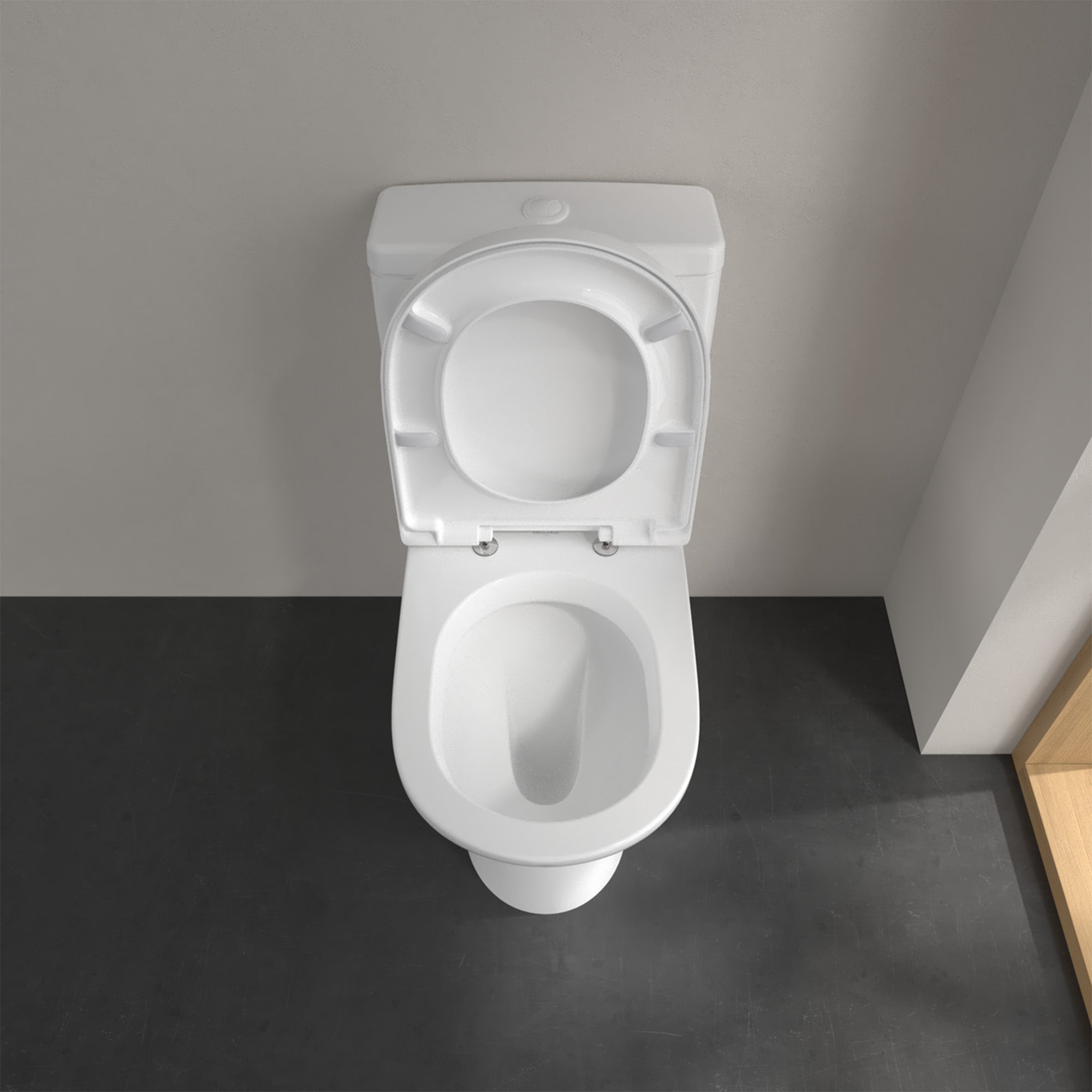 Villeroy & Boch O.novo Washdown Toilet - Close Coupled - White Alpin