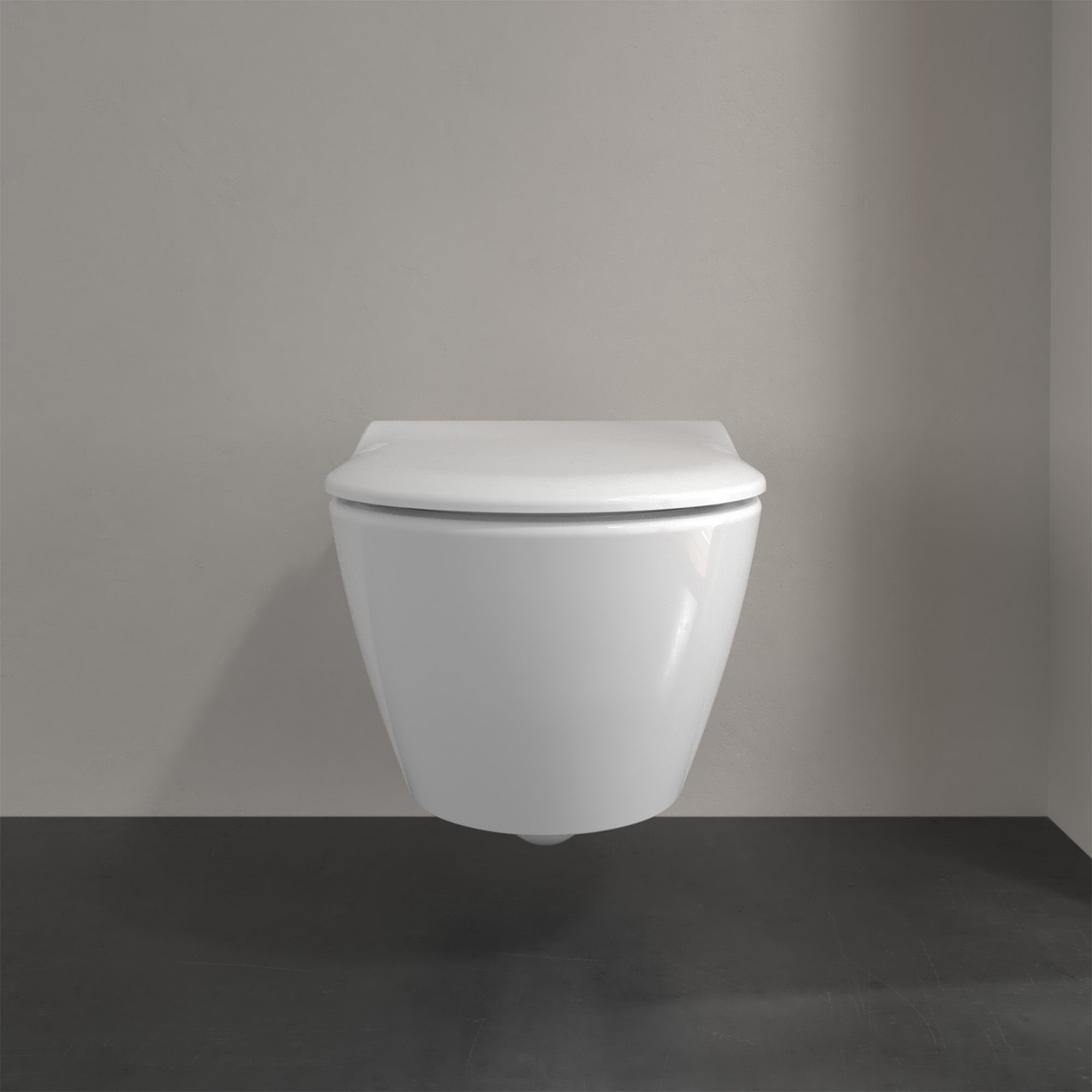 Villeroy & Boch Subway 2.0 Washdown Toilet Wall-Mounted with Slim Seat Combi-Pack - White Alpin