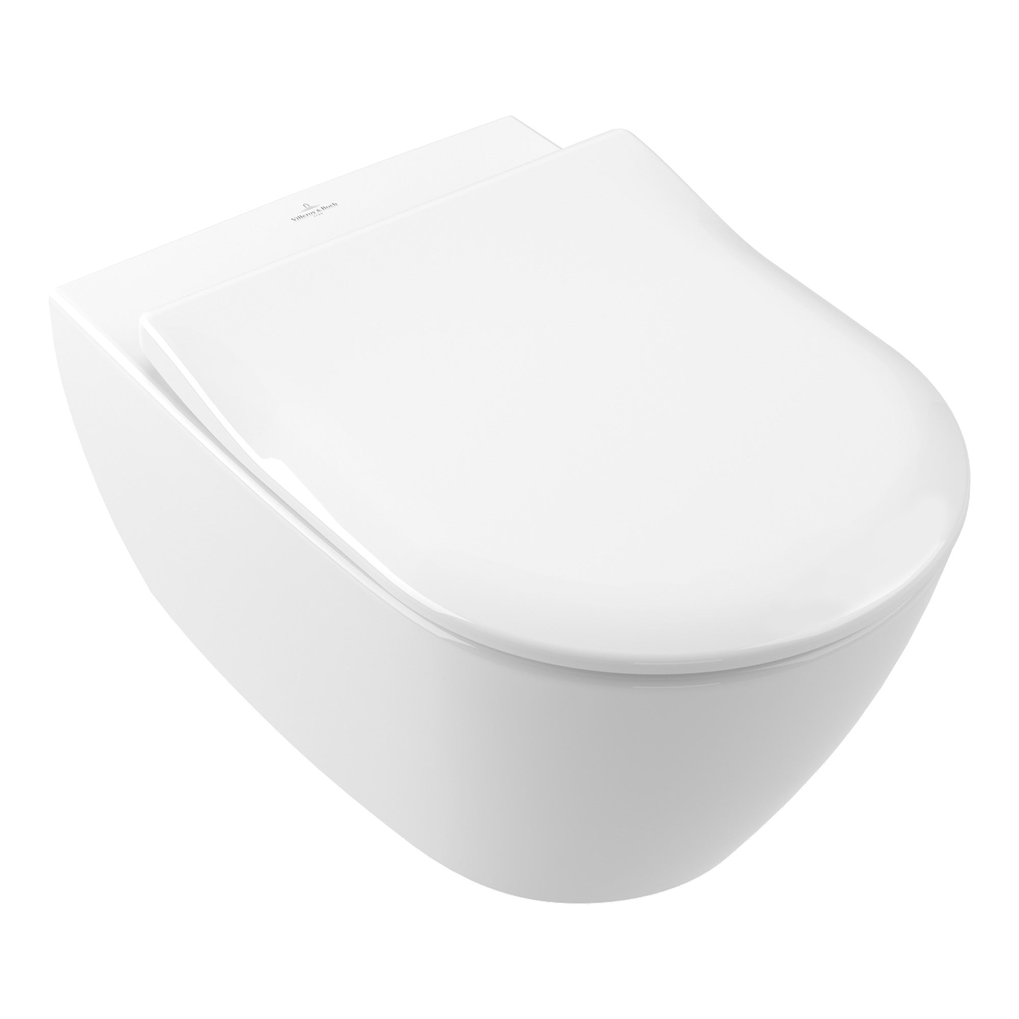 Villeroy & Boch Subway 2.0 Washdown Toilet Wall-Mounted with Slim Seat Combi-Pack - White Alpin