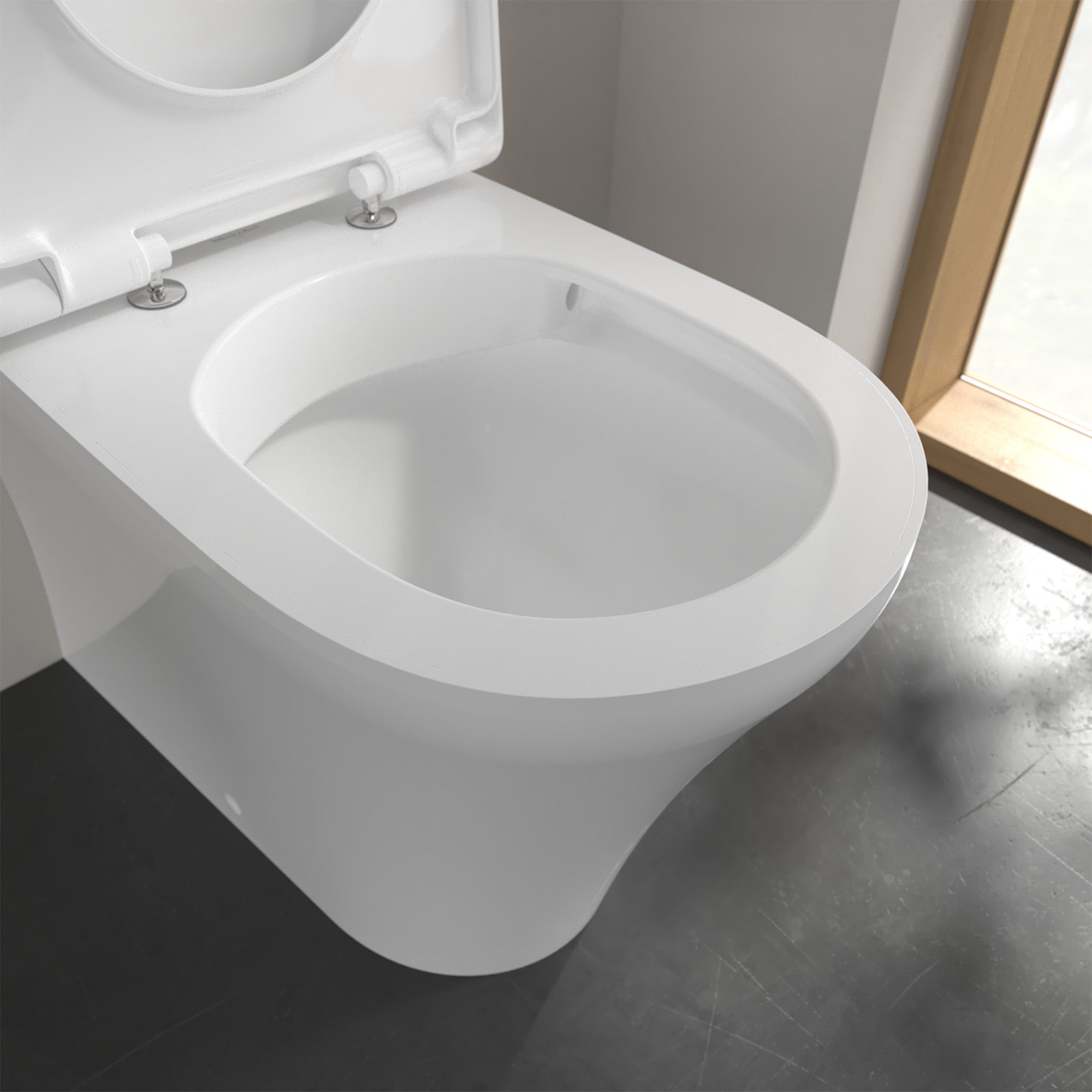 Villeroy & Boch O.novo Washdown Toilet Comfort Height - Close Coupled - White Alpin