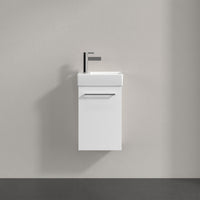 Villeroy & Boch Avento Vanity Unit, 1 Door Right Hand Chrome Handle - 340 x 514 x 234 mm