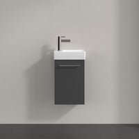 Villeroy & Boch Avento Vanity Unit, 1 Door Right Hand Chrome Handle - 340 x 514 x 234 mm