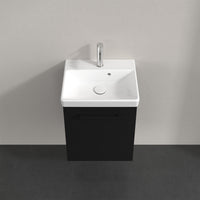 Villeroy & Boch Avento Vanity Unit, 1 Door Right Hand Black Handle - 426 x 514 x 384 mm