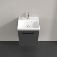 Villeroy & Boch Avento Vanity Unit, 1 Door Left Hand Black Handle - 426 x 514 x 384 mm