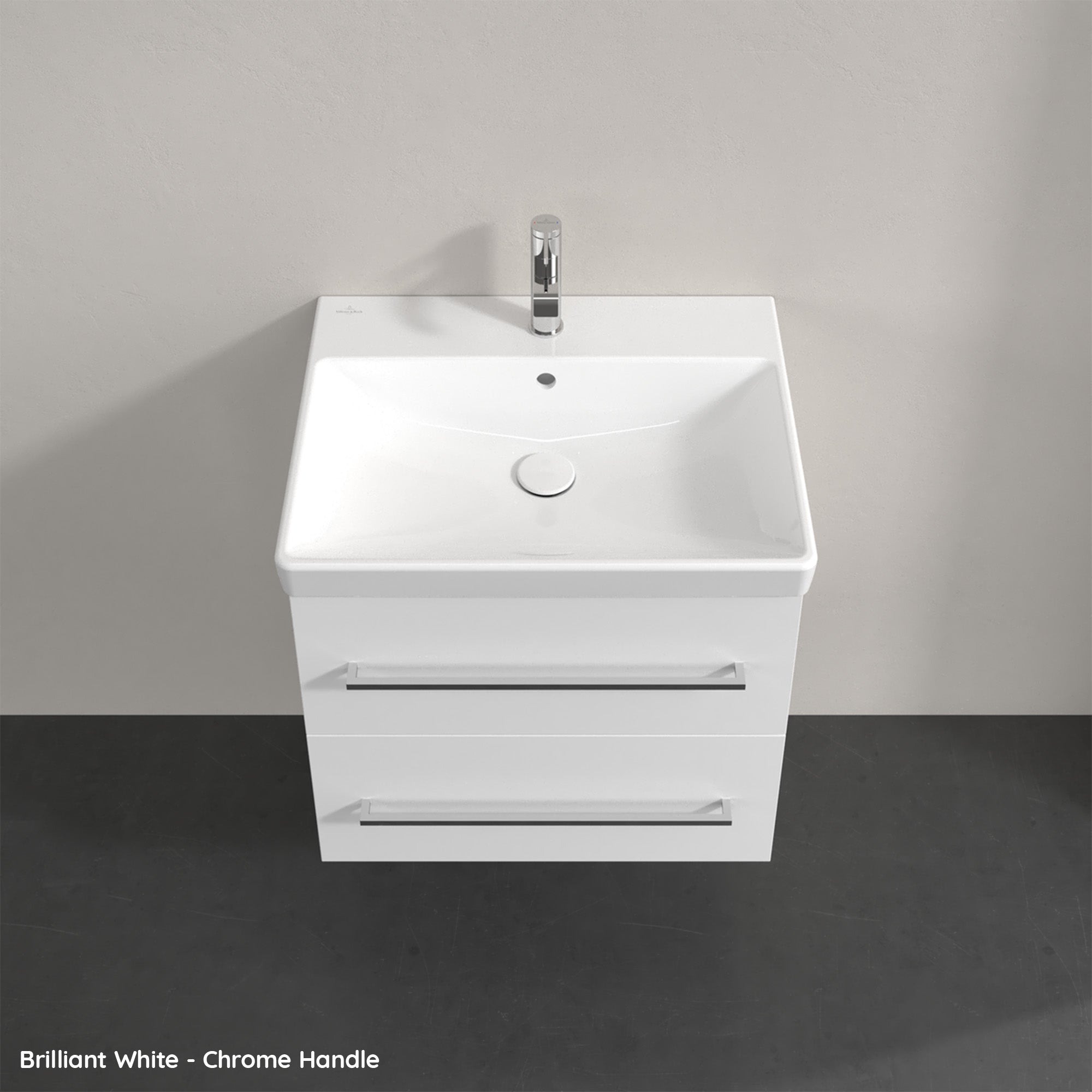 Villeroy & Boch Avento Vanity Unit, 2 Drawers - 580 x 514 x 452 mm