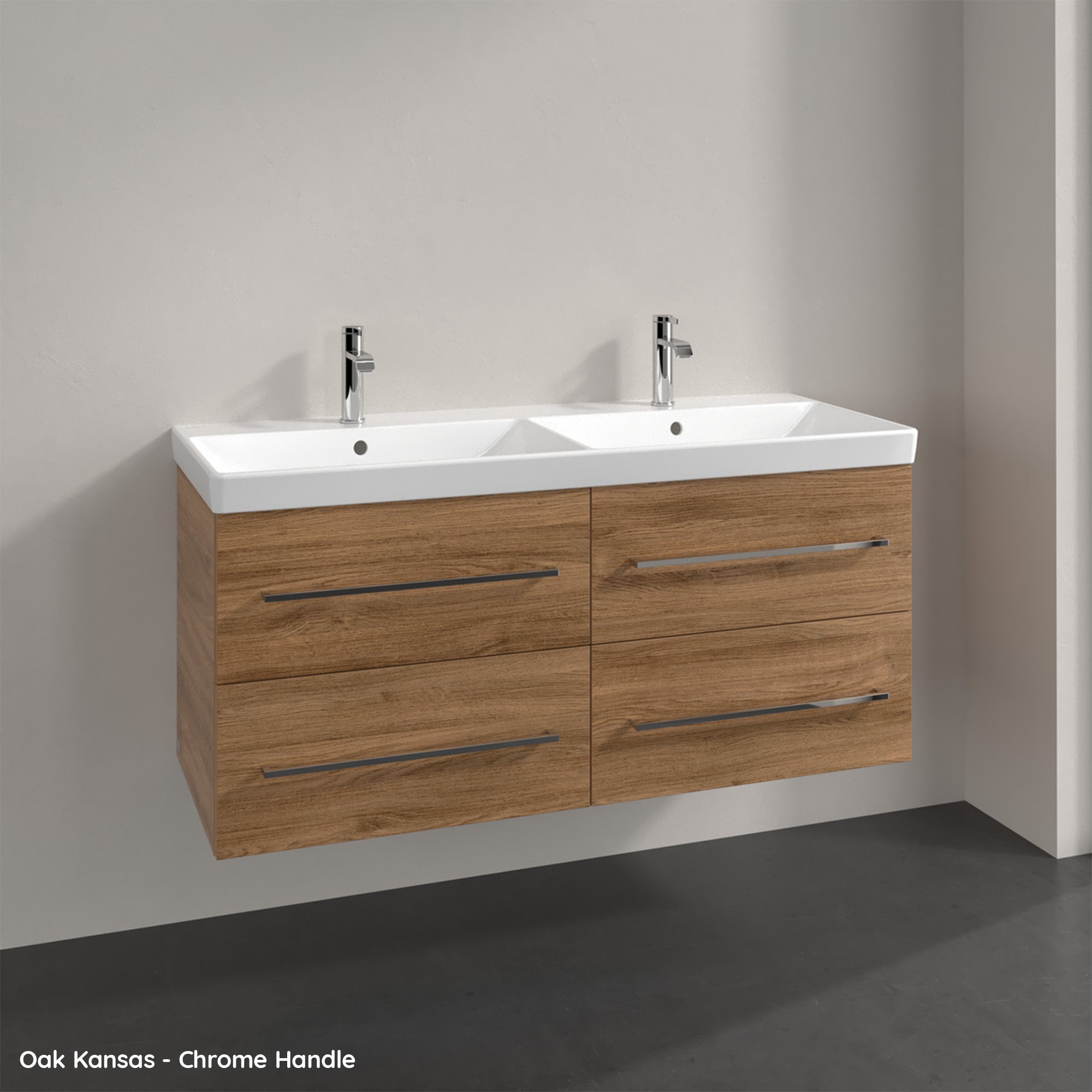 Villeroy & Boch Avento Vanity Unit, 4 Drawers - 1180 x 514 x 452 mm