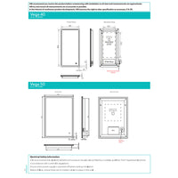 HIB Vega Portrait LED Illuminated Mirror With Heated Pad & Charging Socket
