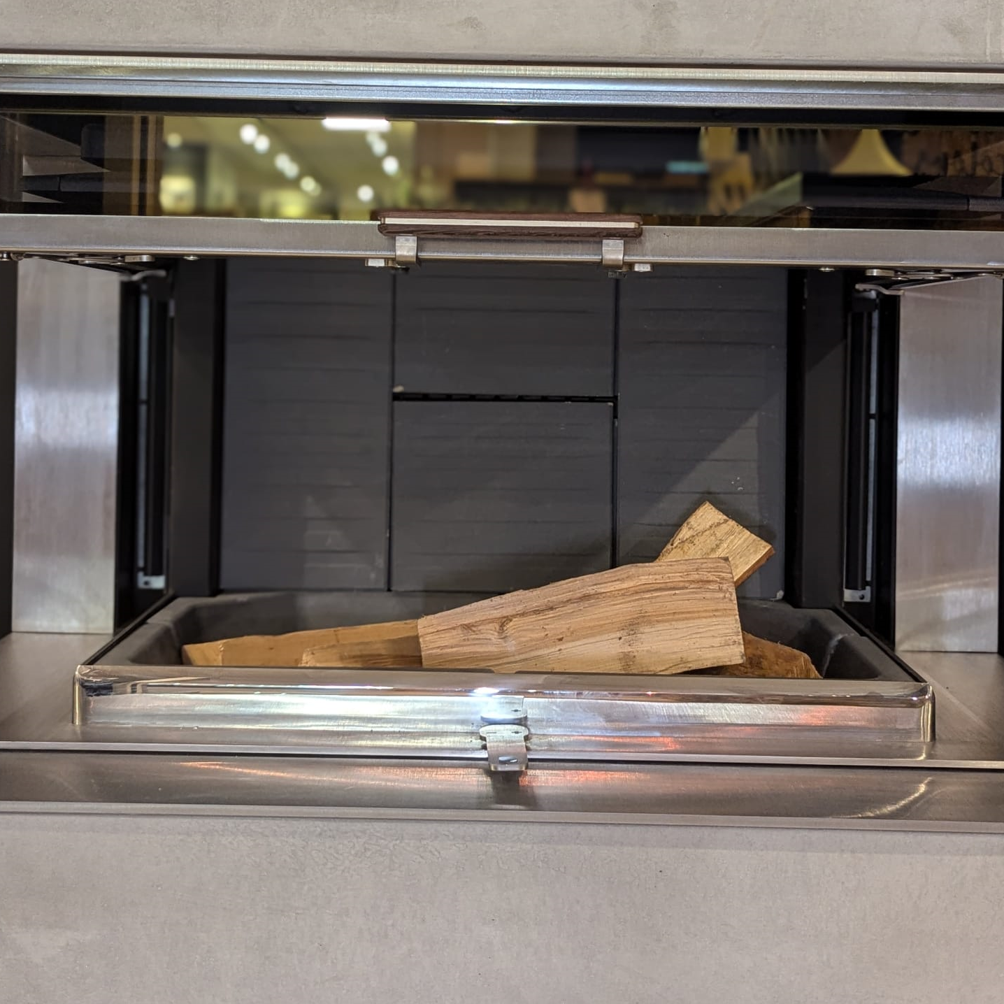 Rais Visio 3 Peninsular Wood Burning Stove With Complete Elements Kit - Ex Display