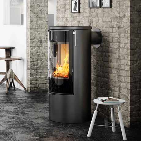 Rais Viva L 100 Classic Wood Burning Stove - Full Glass Door