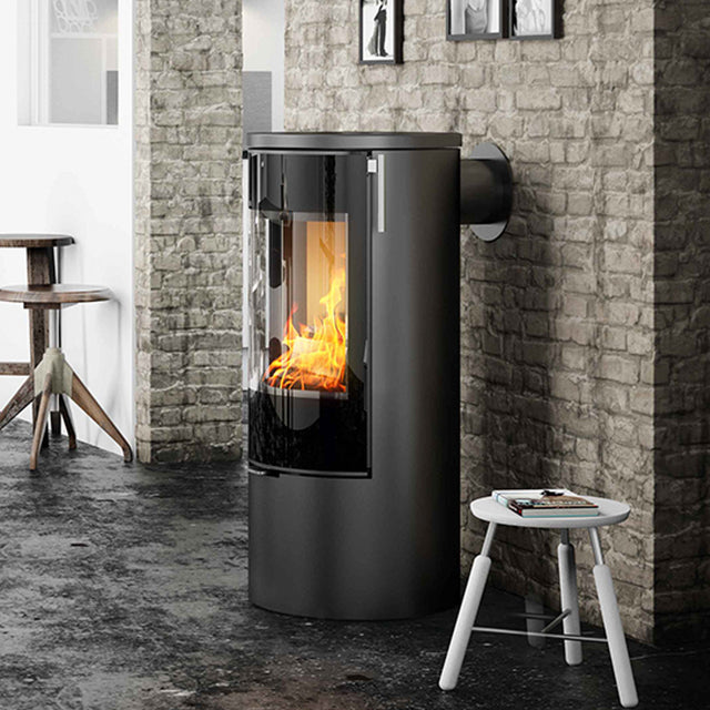 Rais Viva L 100 Classic Wood Burning Stove - Full Glass Door