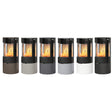 Rais Viva L 100 Classic Wood Burning Stove - Full Glass Door With Glass Sides