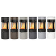 Rais Viva L 120 Classic Wood Burning Stove - Full Glass Door with Glass Sides