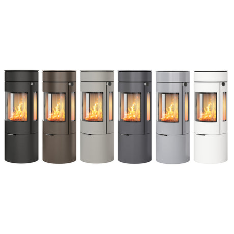 Rais Viva L 120 Classic Wood Burning Stove - Steel Framed Door with Glass Sides