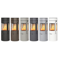 Rais Viva L 120 Classic Wood Burning Stove - Steel Framed Door with Glass Sides
