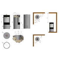 Rais Viva L 100 Gas Stove - Full Glass Door