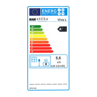 Rais Viva L 100 Classic Wood Burning Stove - Steel Framed Door