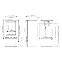 Stovax Vogue Small T Multi Fuel Stove With Plinth - EcoDesign Ready