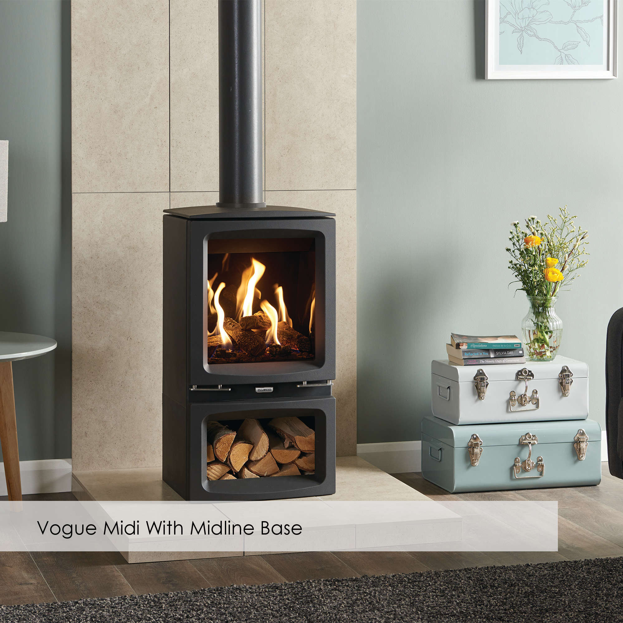 Gazco Vogue Midi Gas Stove - Balanced Flue - Natural Gas