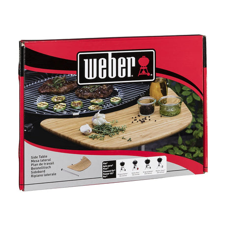 Weber Bamboo Side Table - Fits 47 and 57cm Charcoal Barbecues