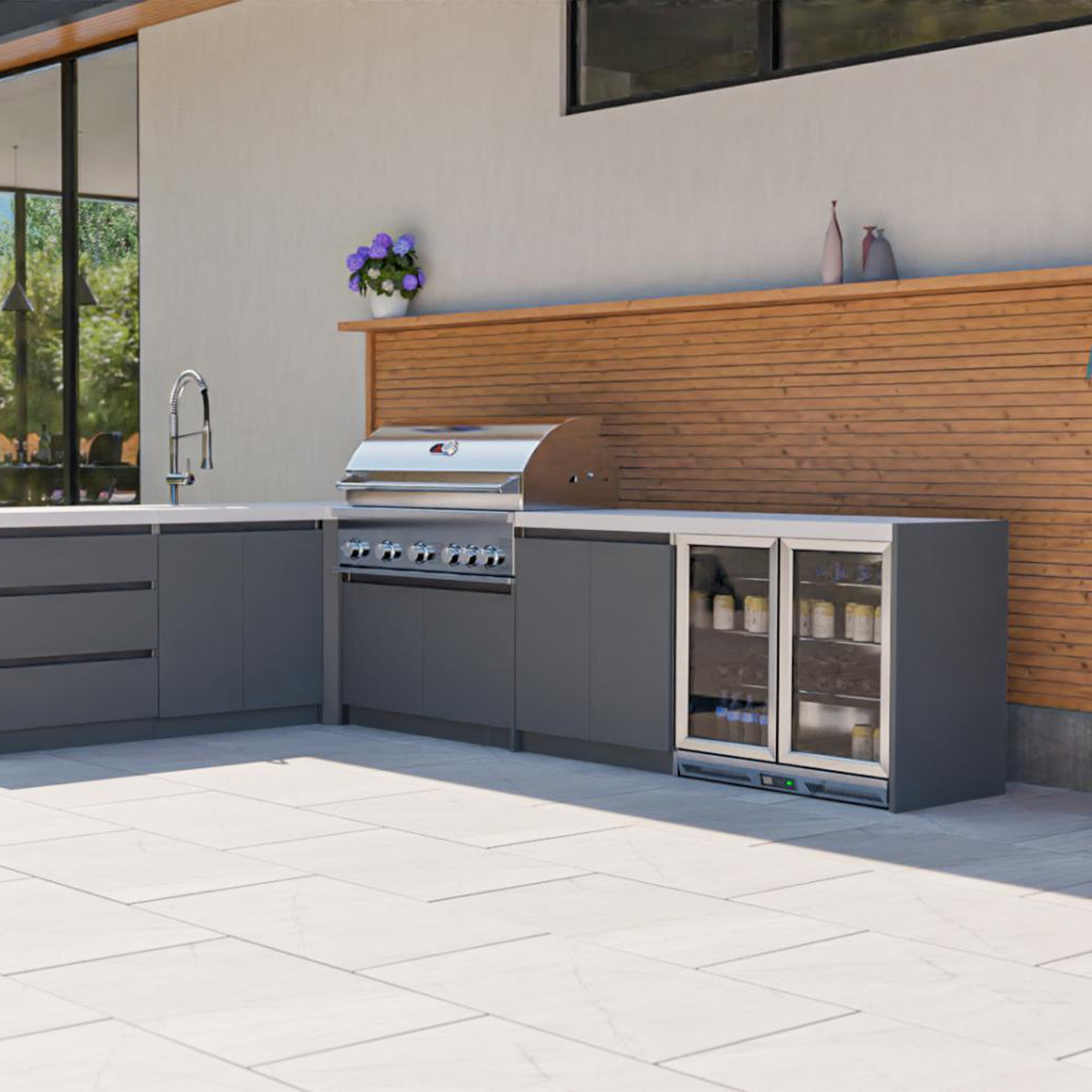 Whistler Fairford Double Door Unit - Grey