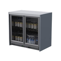 Whistler Fairford Double Door Fridge - Grey