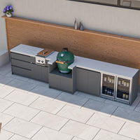 Whistler Fairford Side Burner Unit - Grey