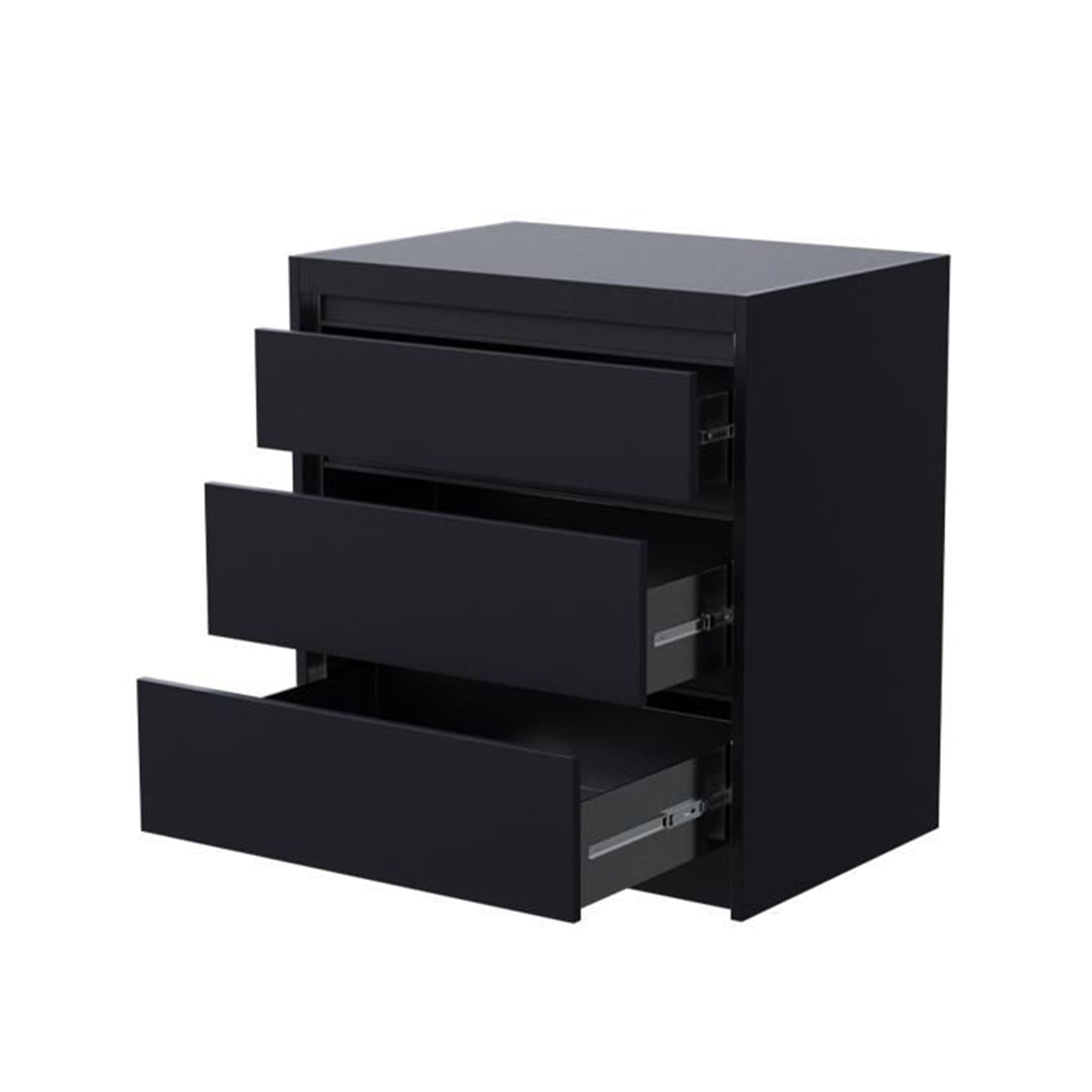 Whistler Fairford Triple Drawer Unit - Black