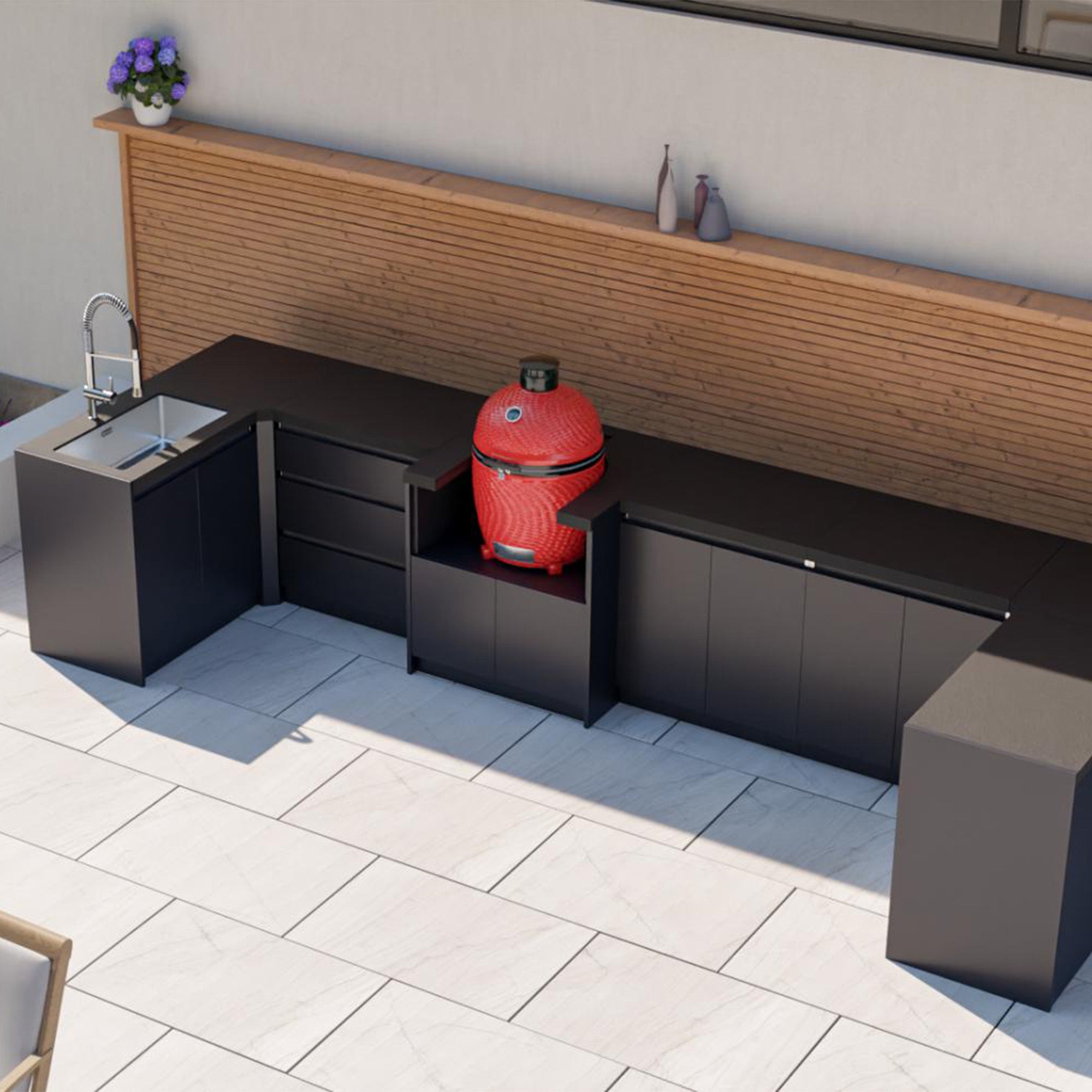 Whistler Fairford Triple Drawer Unit - Black