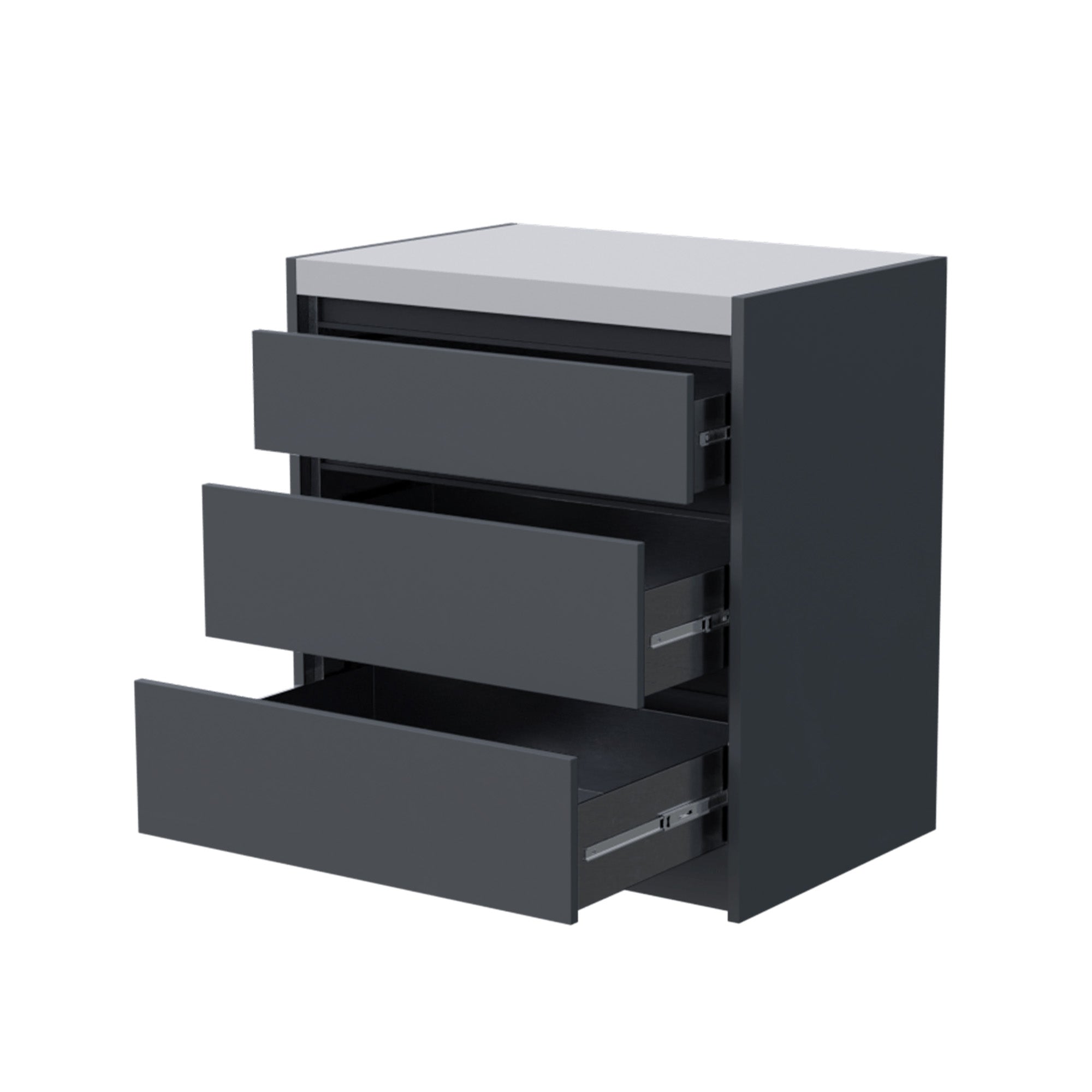 Whistler Fairford Triple Drawer Unit - Grey