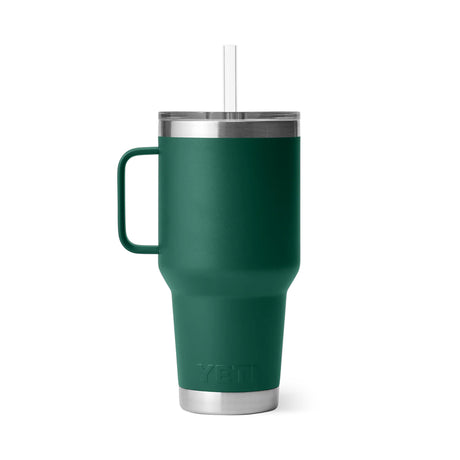 Yeti Rambler 35oz (1035ml) Straw Mug - Black Forest Green Limited Edition Colour