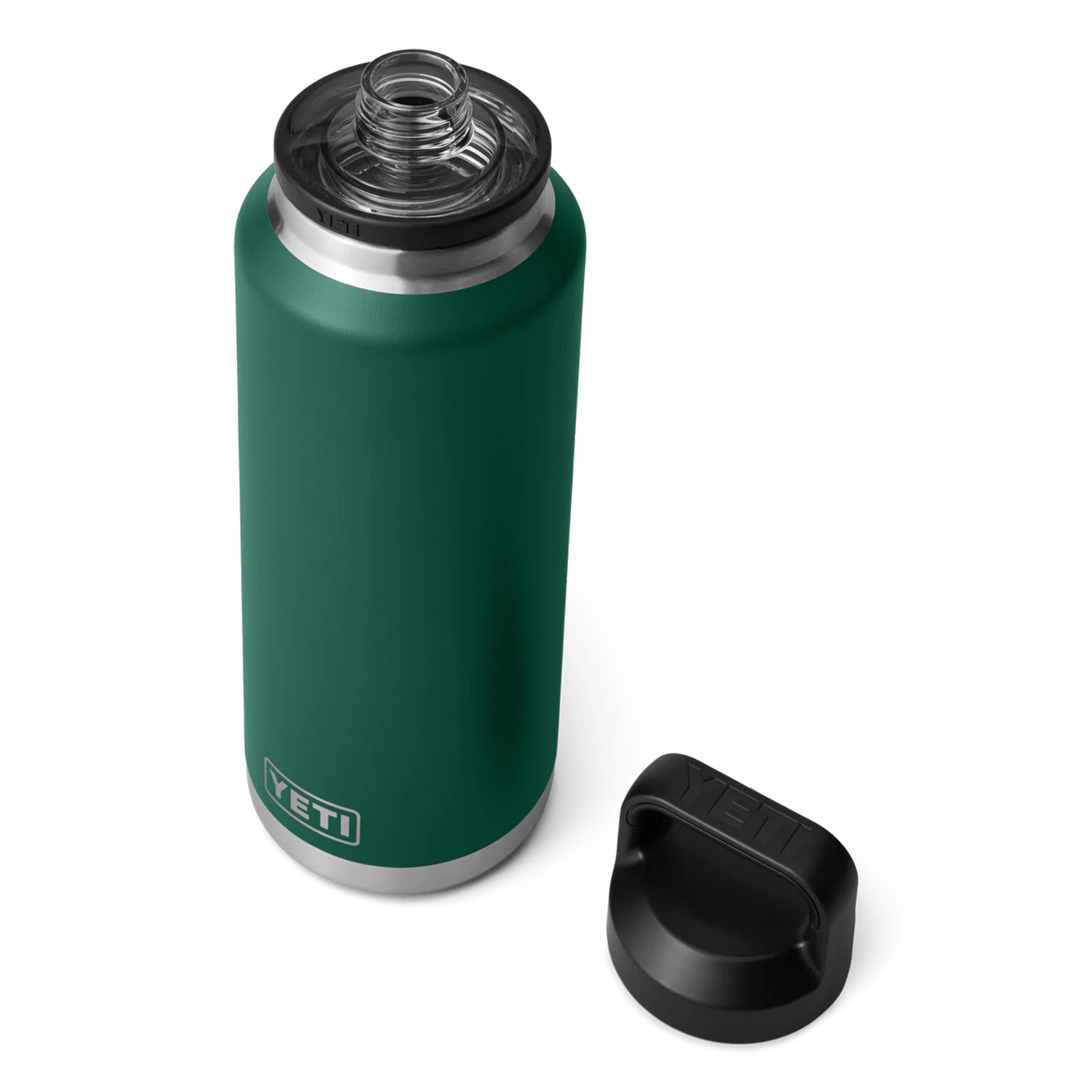 Yeti Rambler 46oz (1.3ltr) Bottle with Chug Cap - Black Forest Green Limited Edition Colour