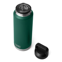 Yeti Rambler 46oz (1.3ltr) Bottle with Chug Cap - Black Forest Green Limited Edition Colour