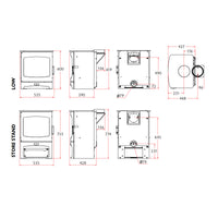 Charnwood Aire 7 Eco Wood Burning Stove - 7kW - DEFRA Approved - EcoDesign Ready