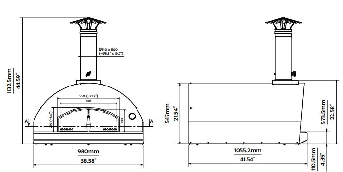 Fontana Marinara Build in Wood Fired Pizza Oven