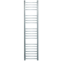 JIS - Ashdown Heated Towel Rail - Satin stainless steel