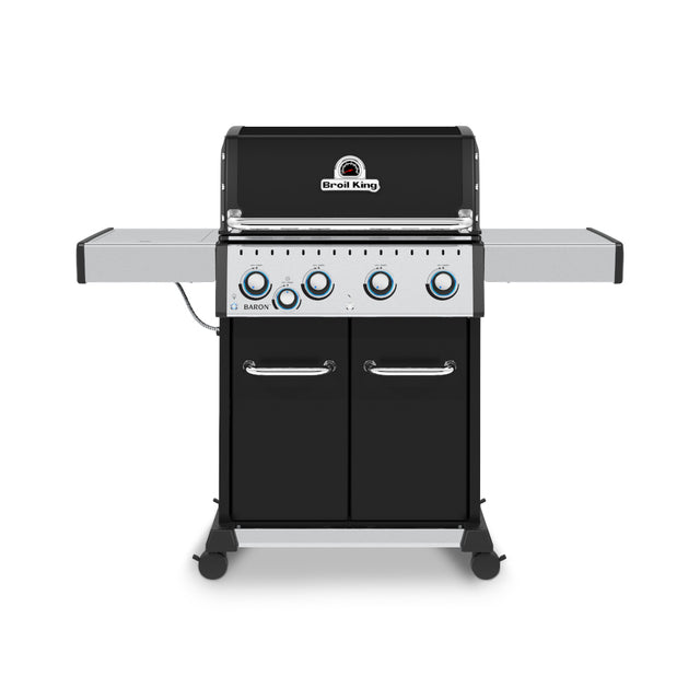 Broil King Baron 440 Gas BBQ - Free Universal Mains Powered Rotisserie Kit Included