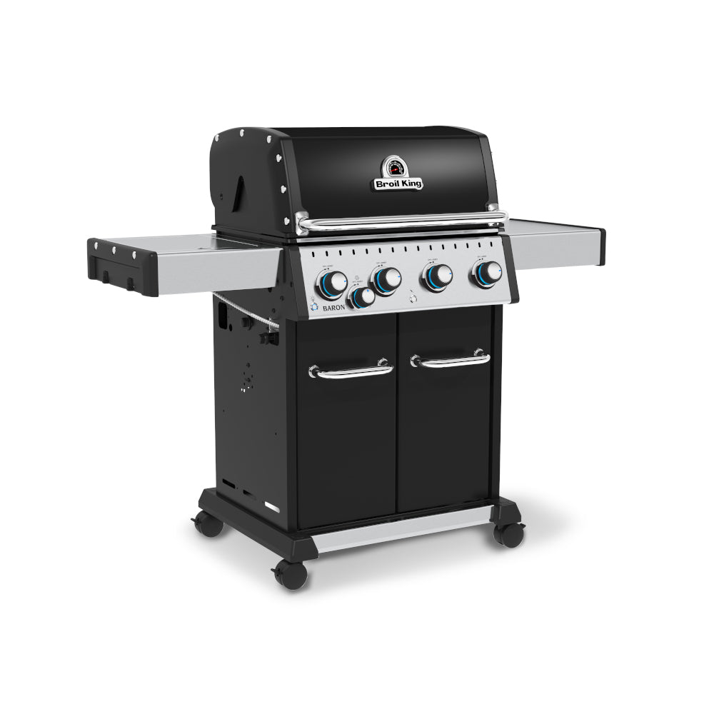 Broil King Baron 440 Gas BBQ - Free Universal Mains Powered Rotisserie Kit Included