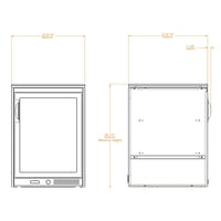 Brabura 128L Capacity Fridge Cabinet