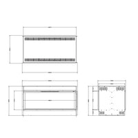 Evonic Halo 1030DS Double Sided Tunnel Inset Electric Fire