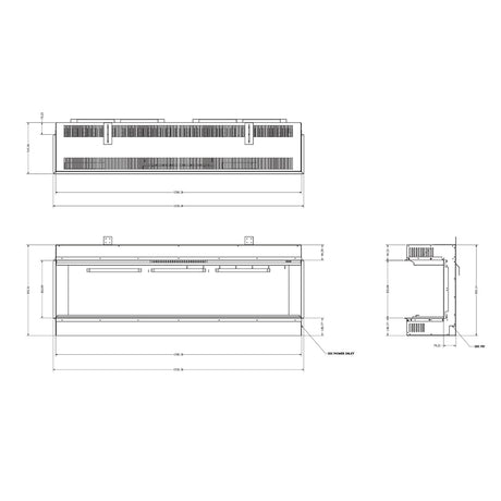 Evonic Halo 1500 Inset Electric Fire